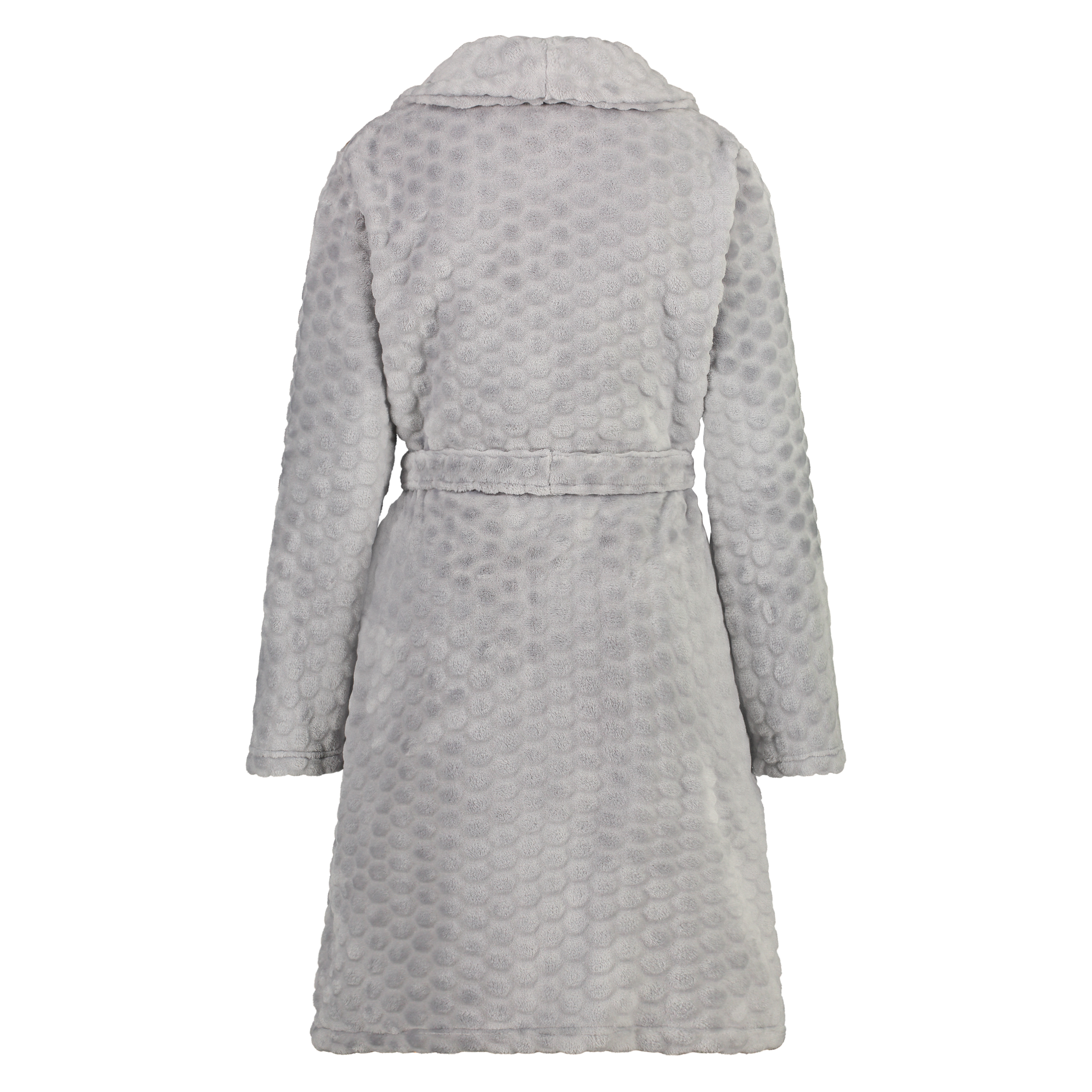 Fleece Bathrobe, Grey, main