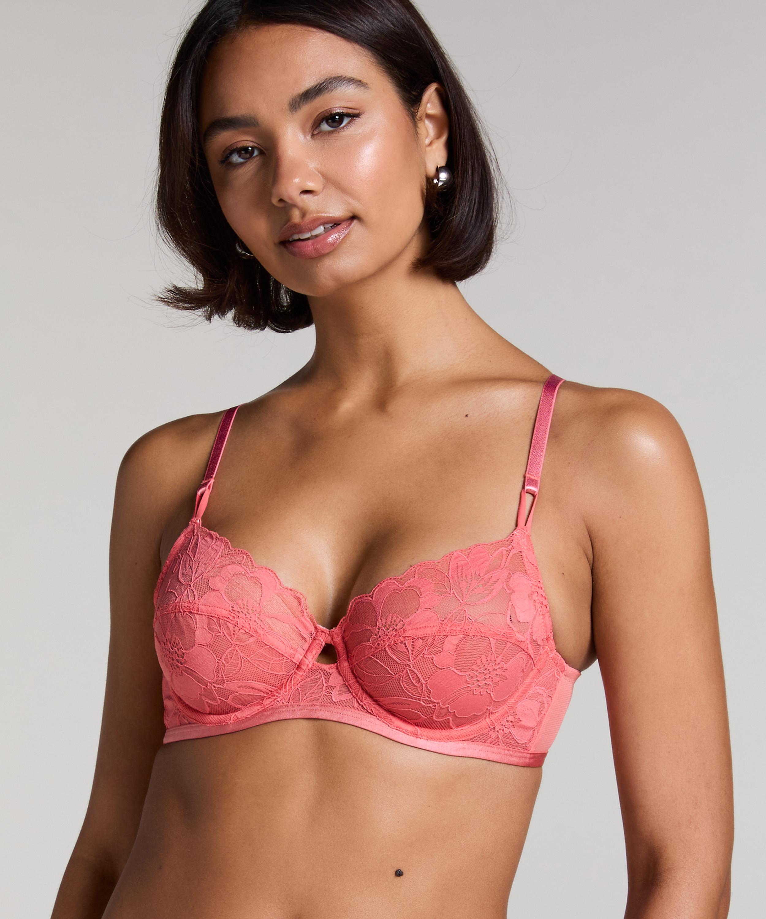 Sophia Non-Padded Underwired Bra, Pink, main