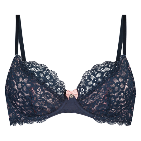 Marine Non-Padded Underwired Bra, Blue