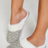 Fancy Knit slippers, Grey
