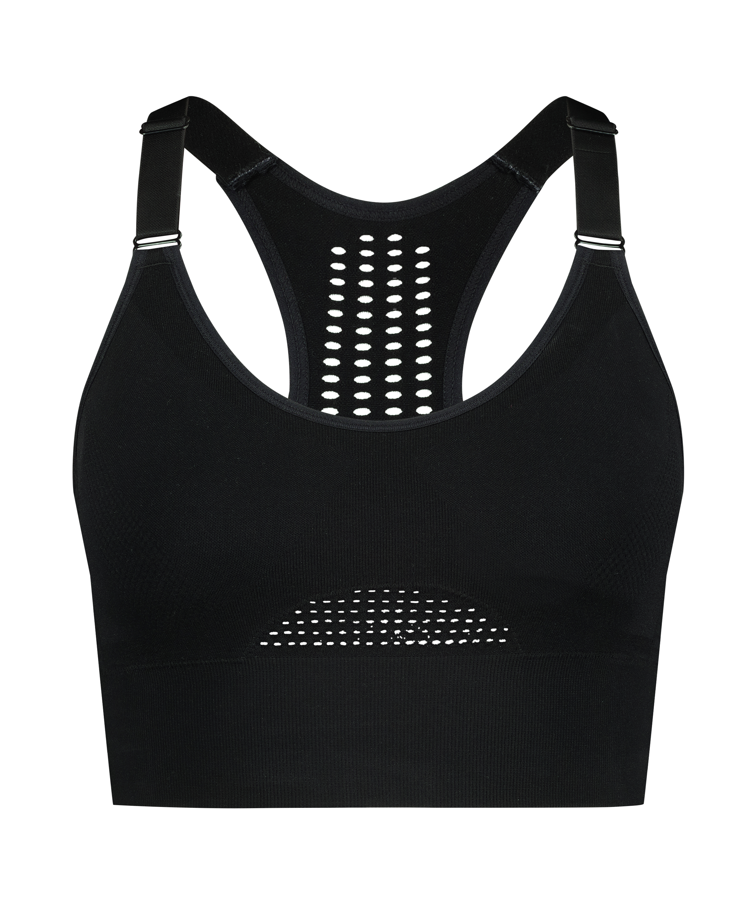 HKMX Sports bra The Comfort Level 1, Black, main