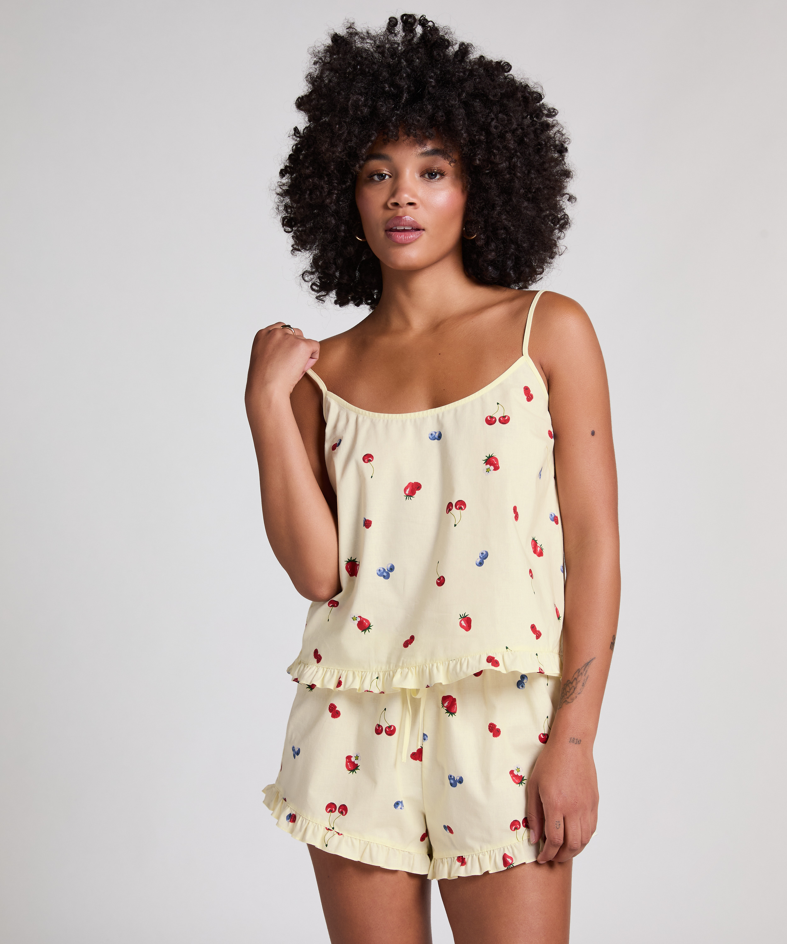 Woven Cami, Yellow, main