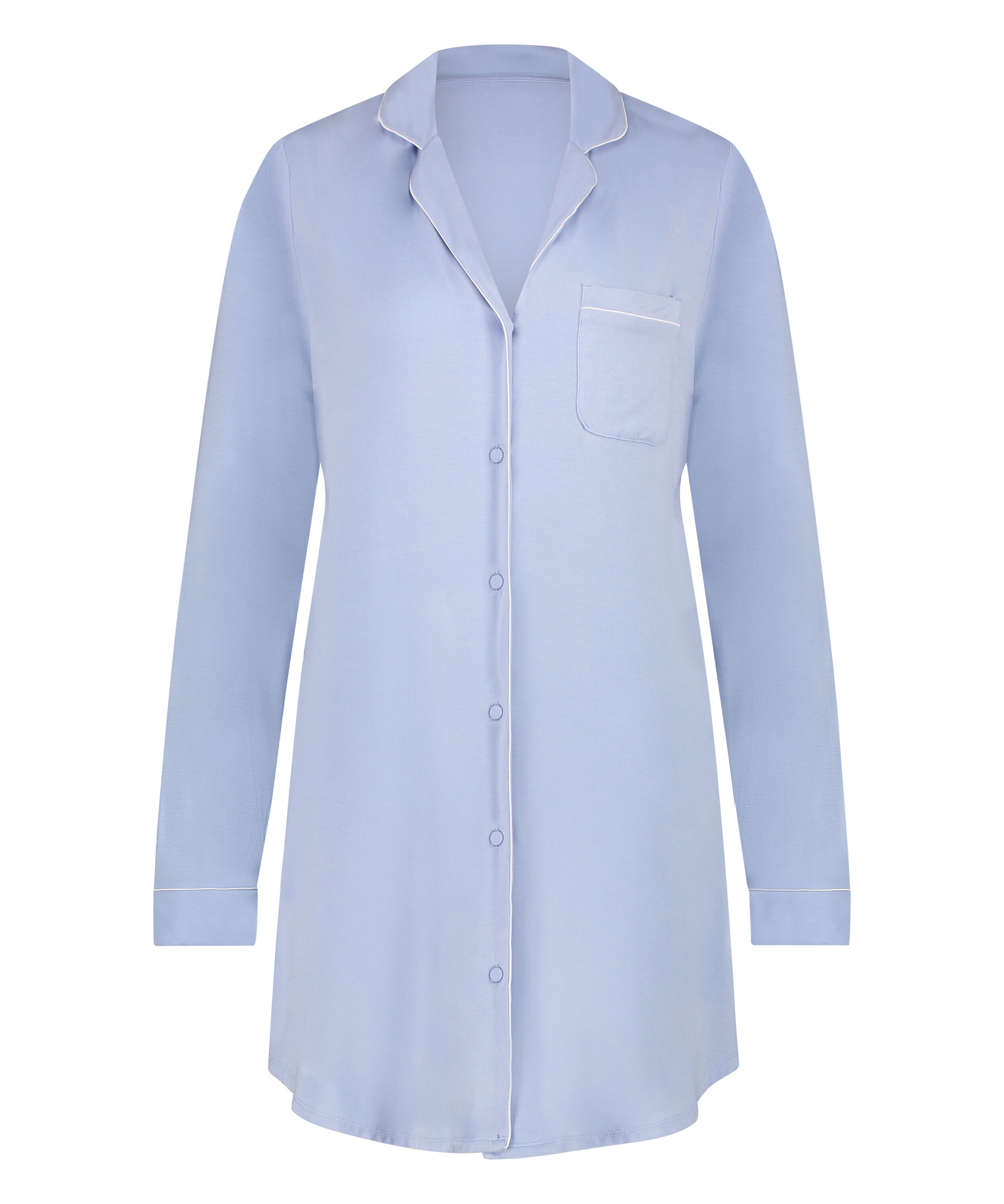 Essential Jersey Shirtdress, Blue