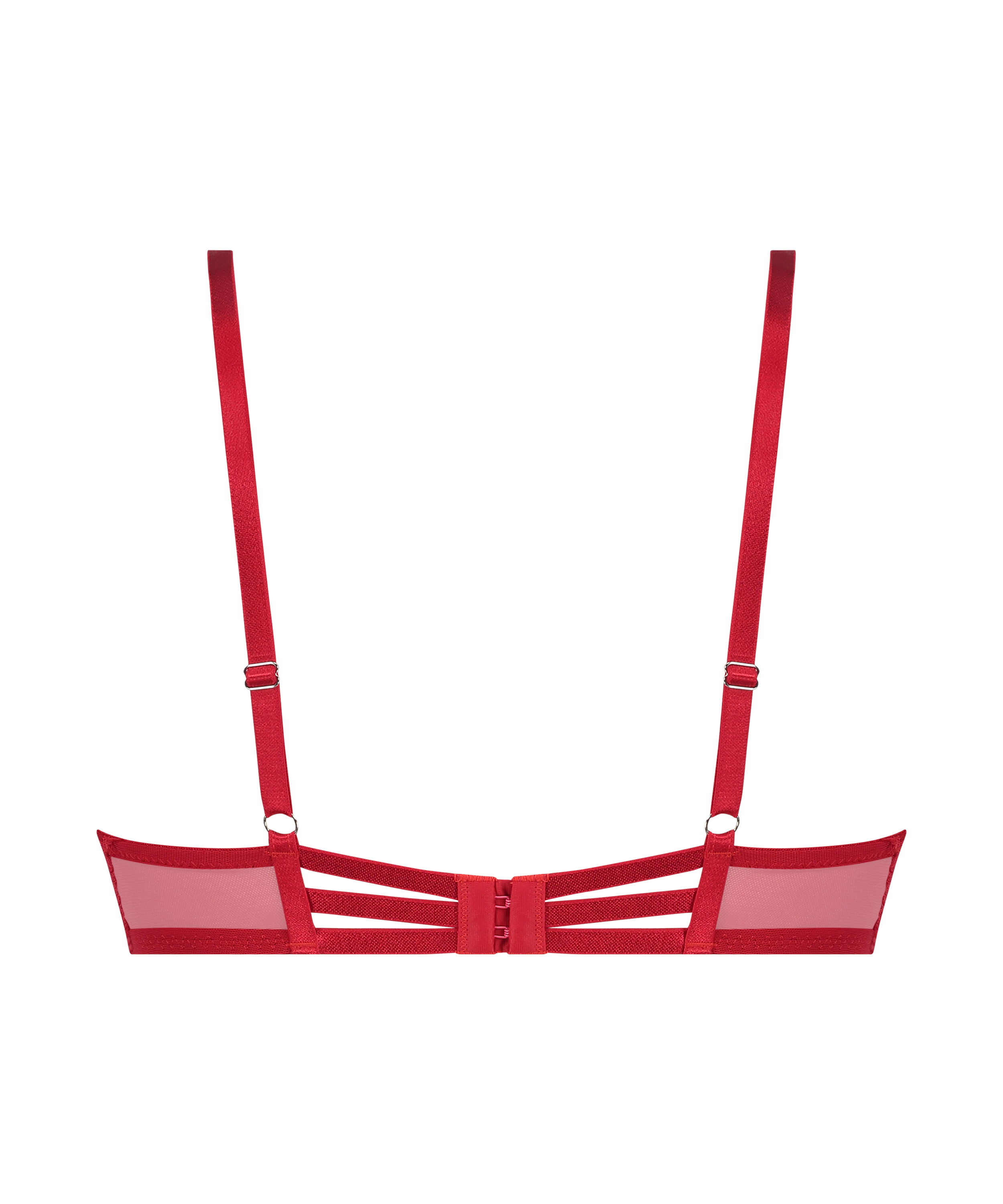 Arabella Padded Underwired Maximiser Bra, Red, main