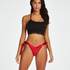 Berry Extra Low Rise Thong, Red