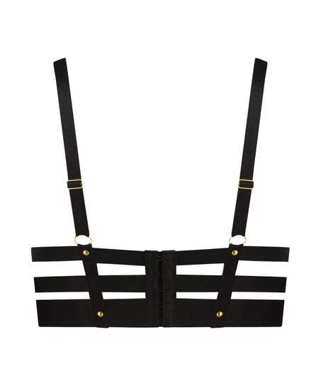 Occult Non-Padded Underwired Longline Bra, Black