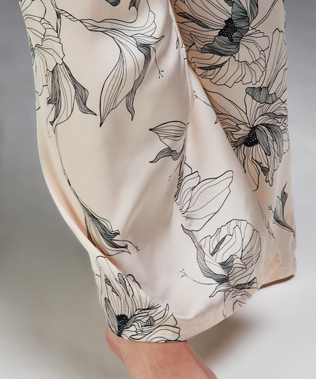 Petite Lotus satin palazzo trousers, Pink