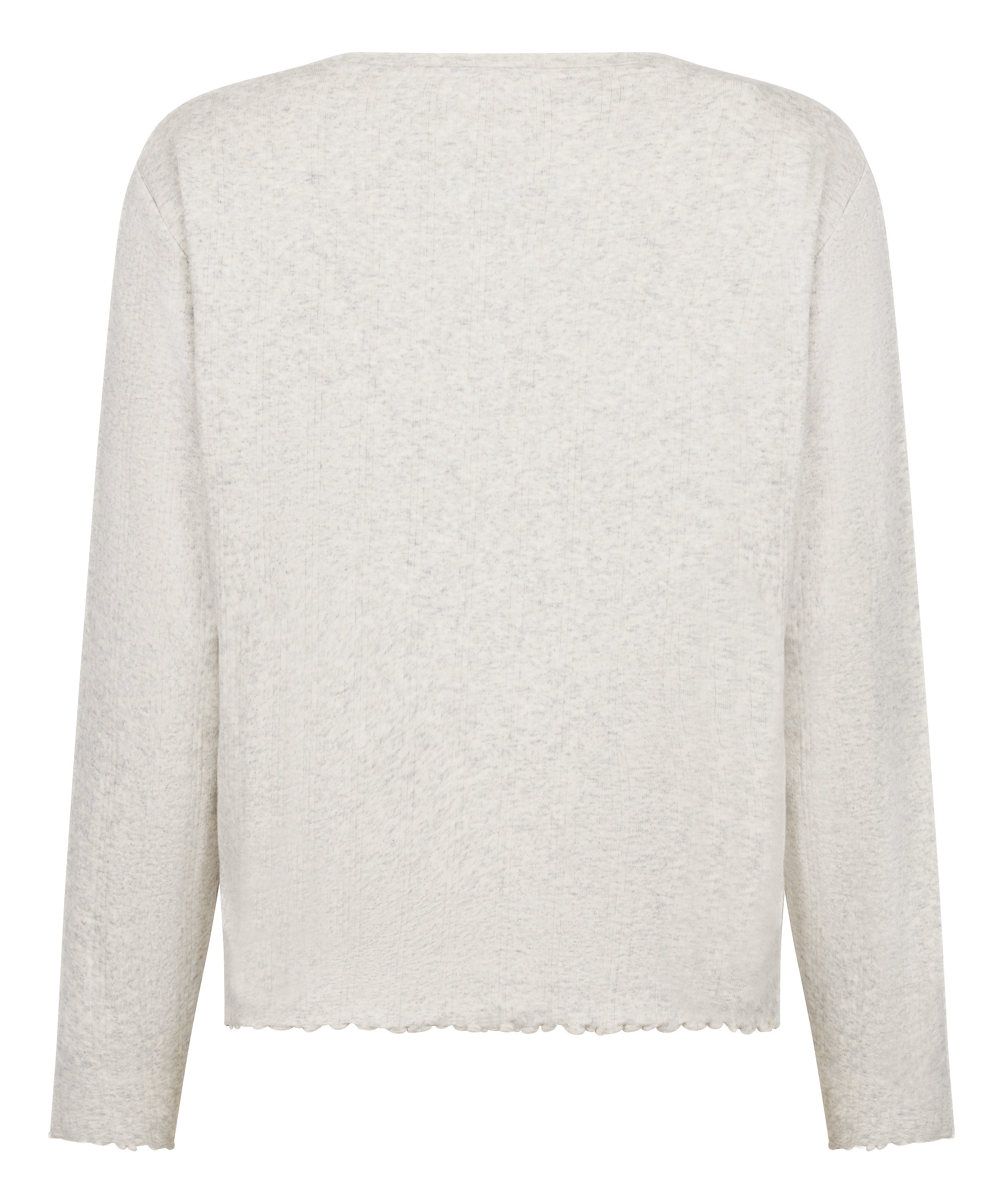 Pyjama Top Loose Pointelle, Grey, main