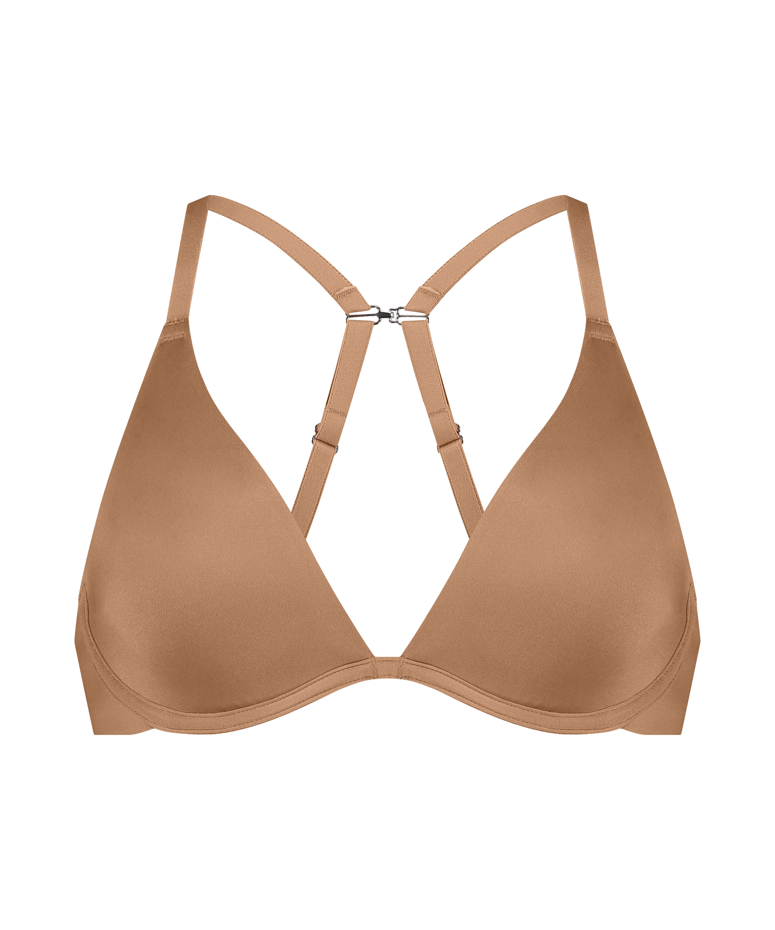 Smooth Non-Padded Underwired Bra, Brown, main