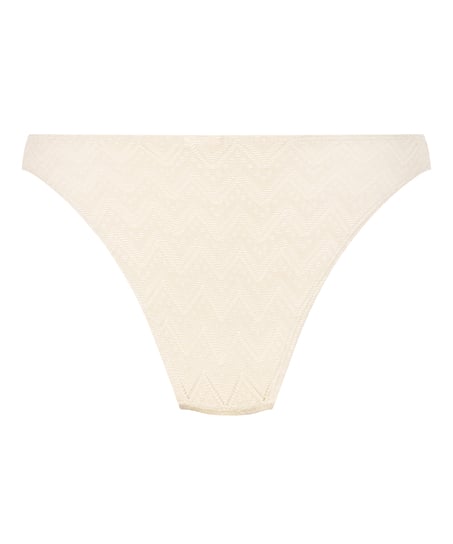 Crochet Bikini Bottoms, White