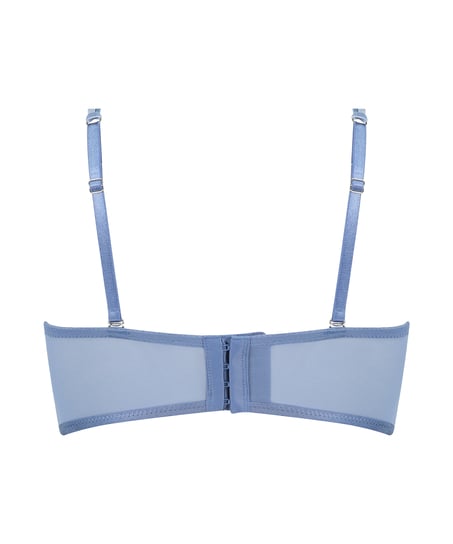 Molly Padded Underwired Strapless Bra, Blue