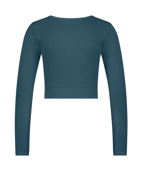 HKMX Seamless Sport Cropped Top, Green