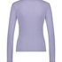 Henley Pyjama Top, Purple