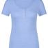 Henley Short Sleeved Pyjama Top, Blue