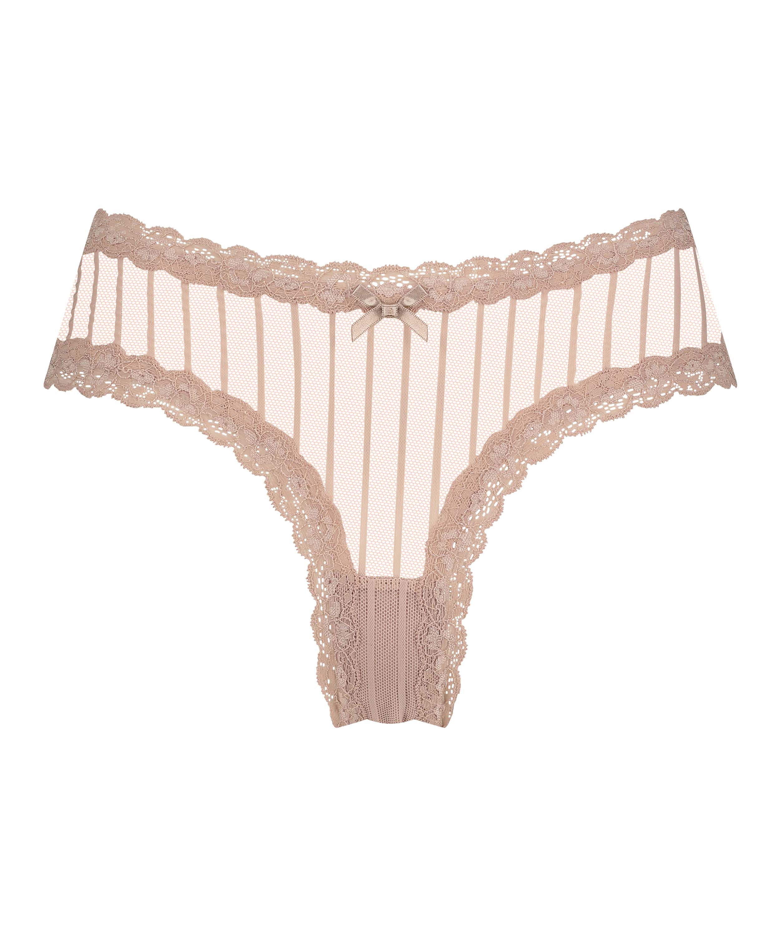 V-shape Mesh Brazilian, Beige, main