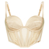 Stella Padded Underwired Longline Bra, Yellow