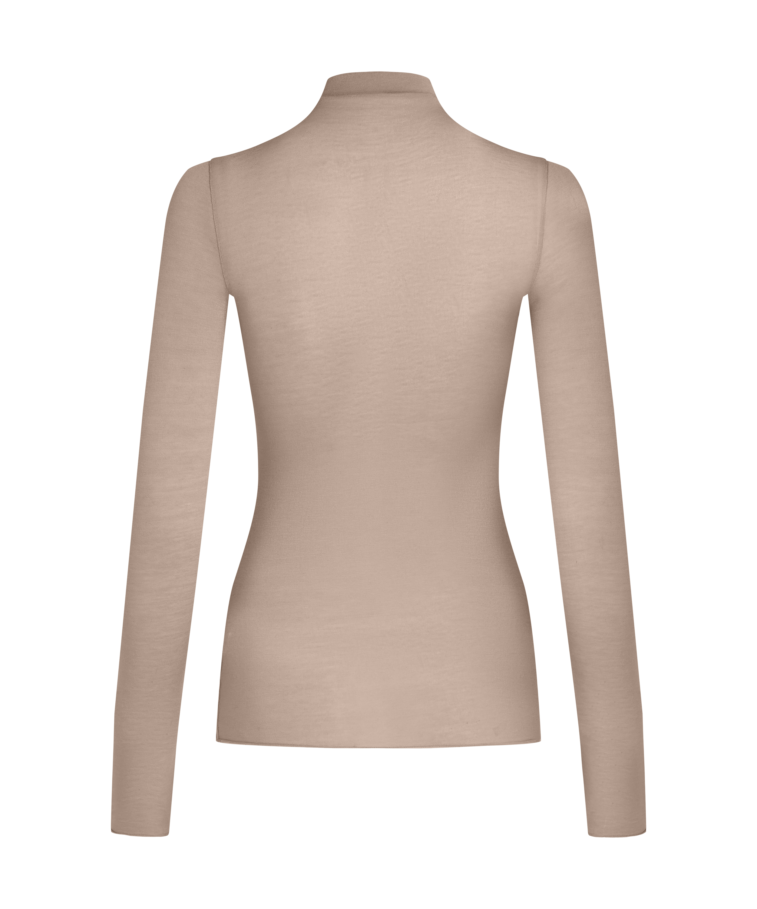 super soft Turtleneck shirt with Cashmere, Brown, main