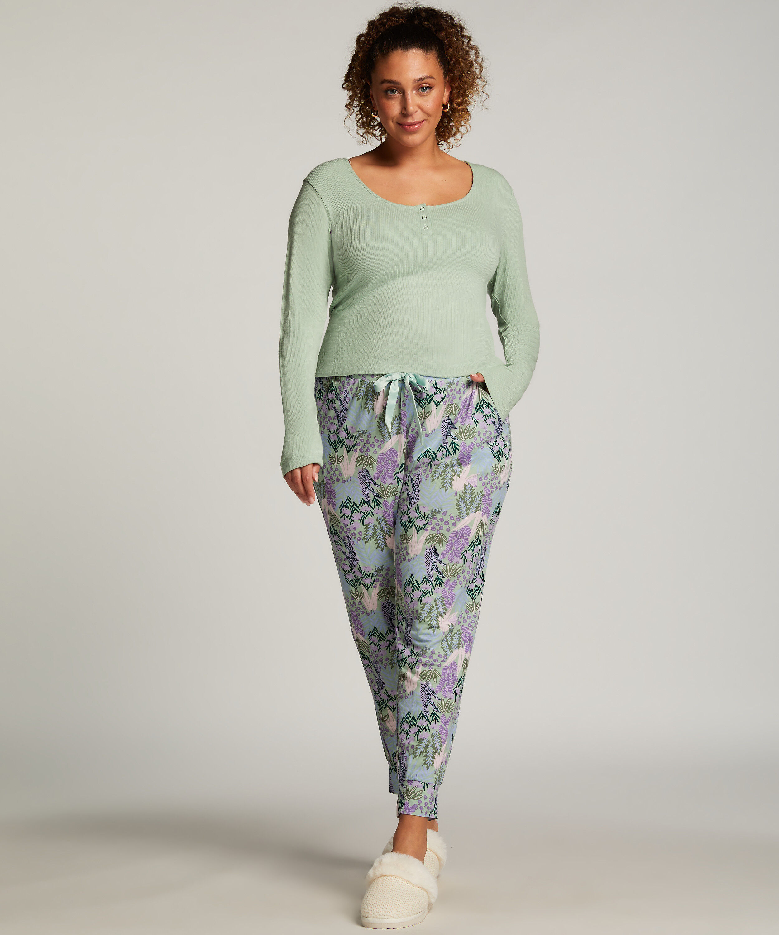 Petite Pyjama Bottoms, Green