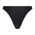 Juicy High Leg Bikini Bottoms, Black