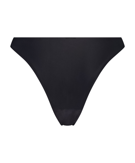 Juicy High Leg Bikini Bottoms, Black