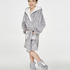 Teens Fleece Bathrobe, Grey