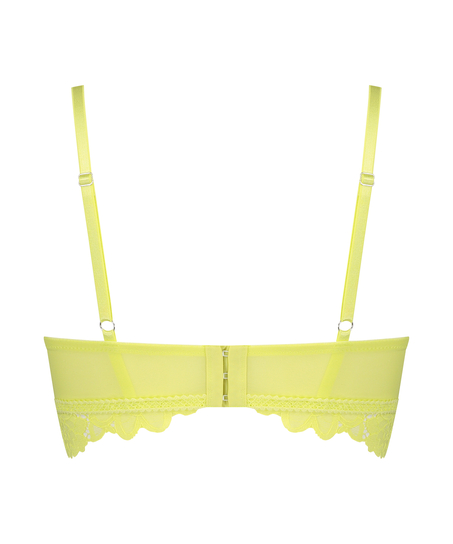 Shiloh Padded Non-wired Longline Bra, Yellow