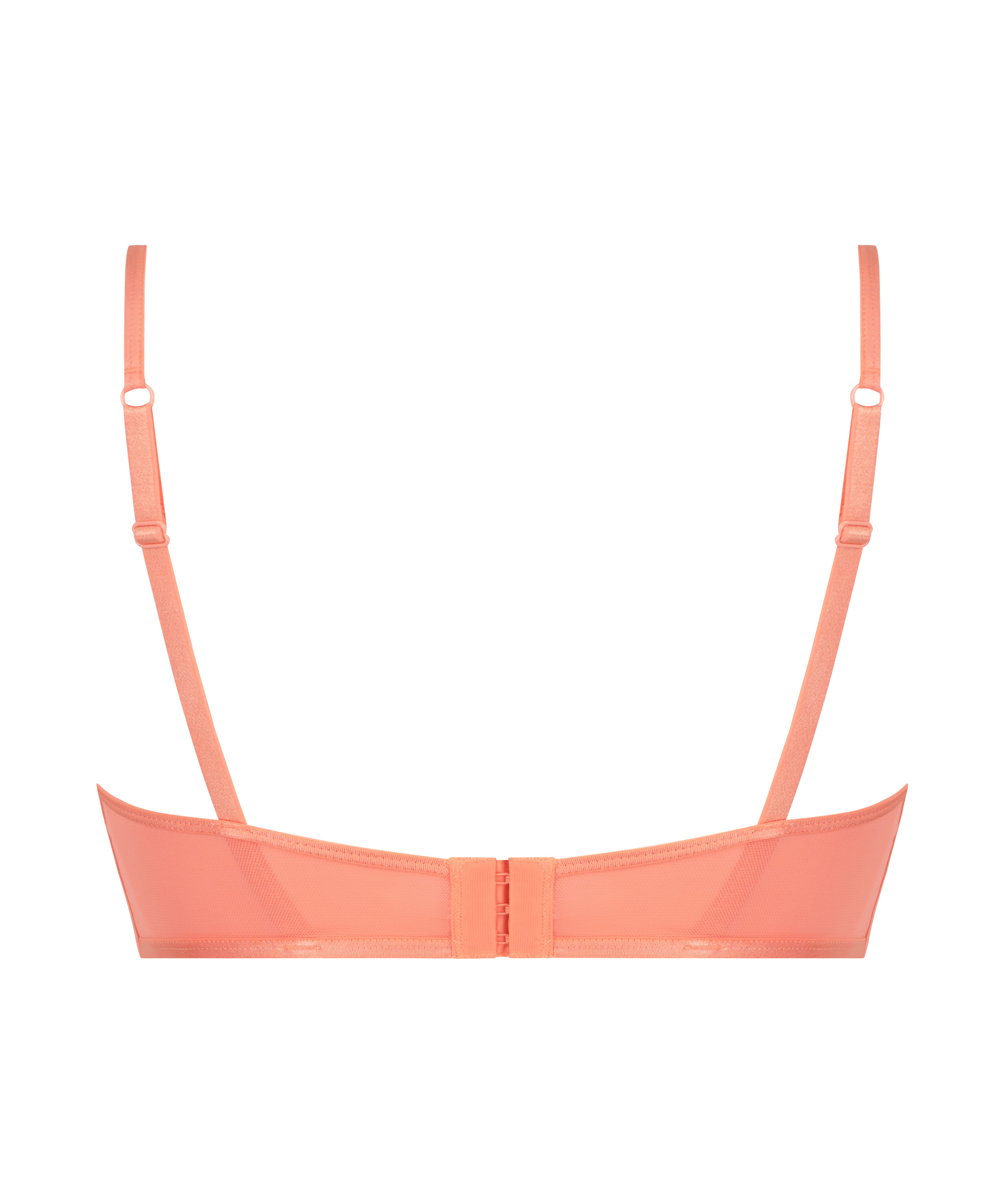 Sexy mesh longline bralette, Orange, main