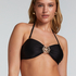 Yucatan Bandeau Bikini Top, Black