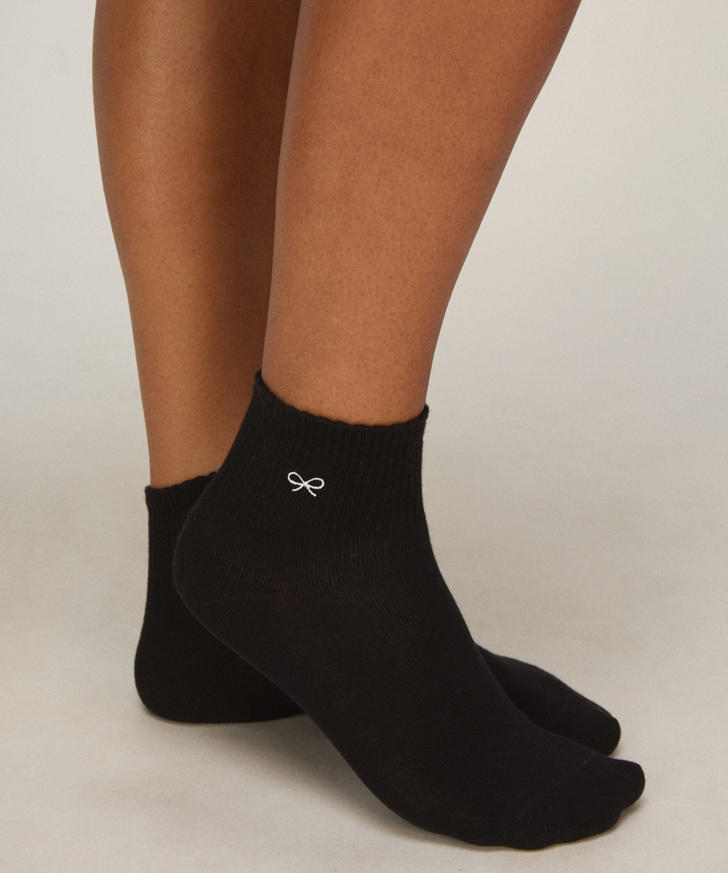 2 Pair Cotton Half Crew Socks