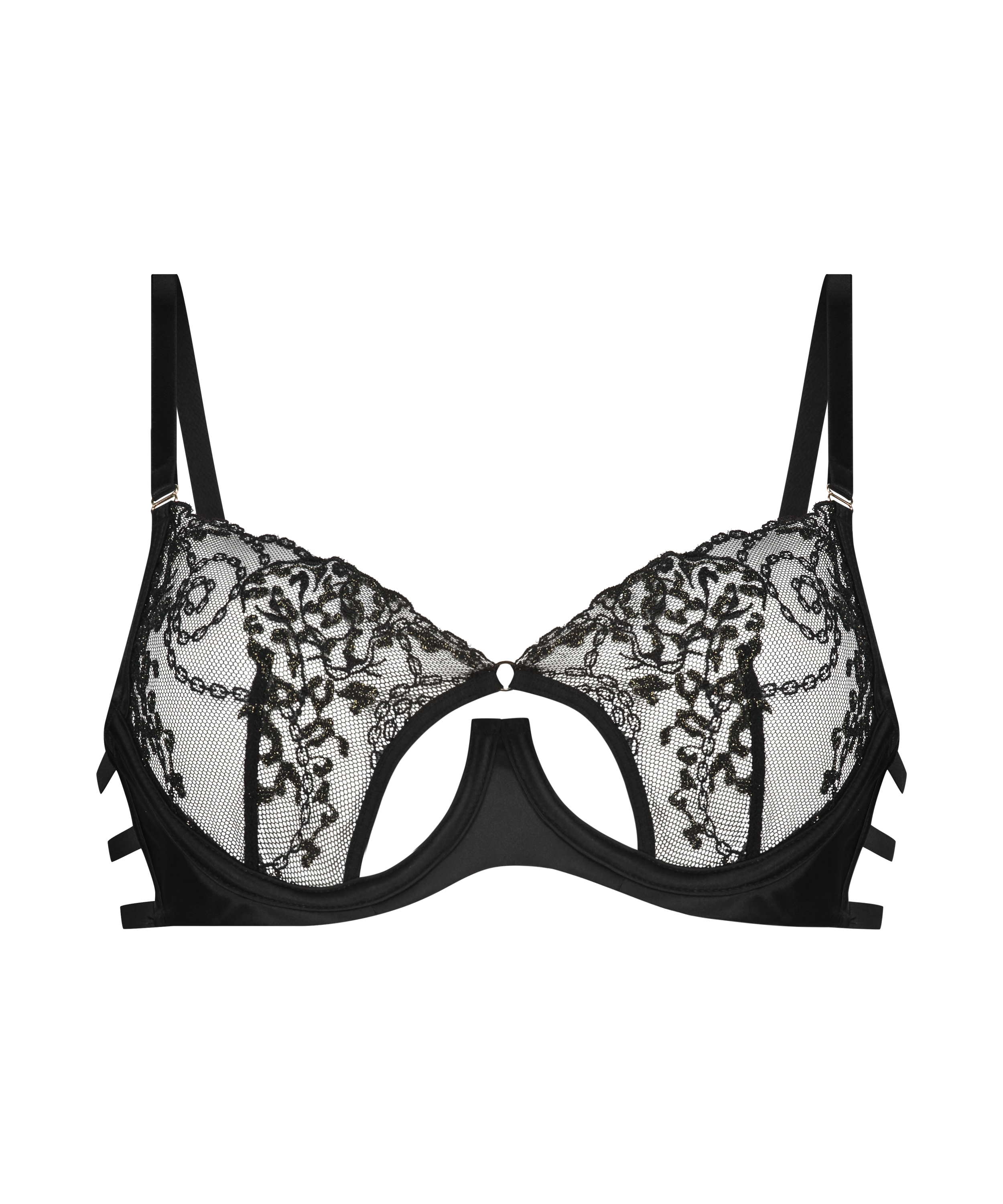 Felicia Non-Padded Underwired Bra, Black, main