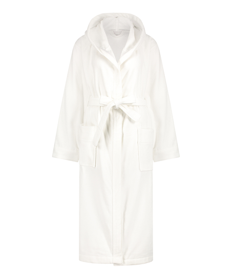 Long bathrobe, White