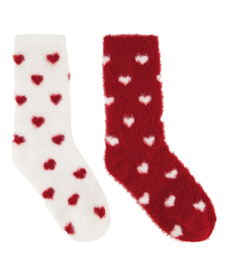 2 pairs of socks Cosy, White