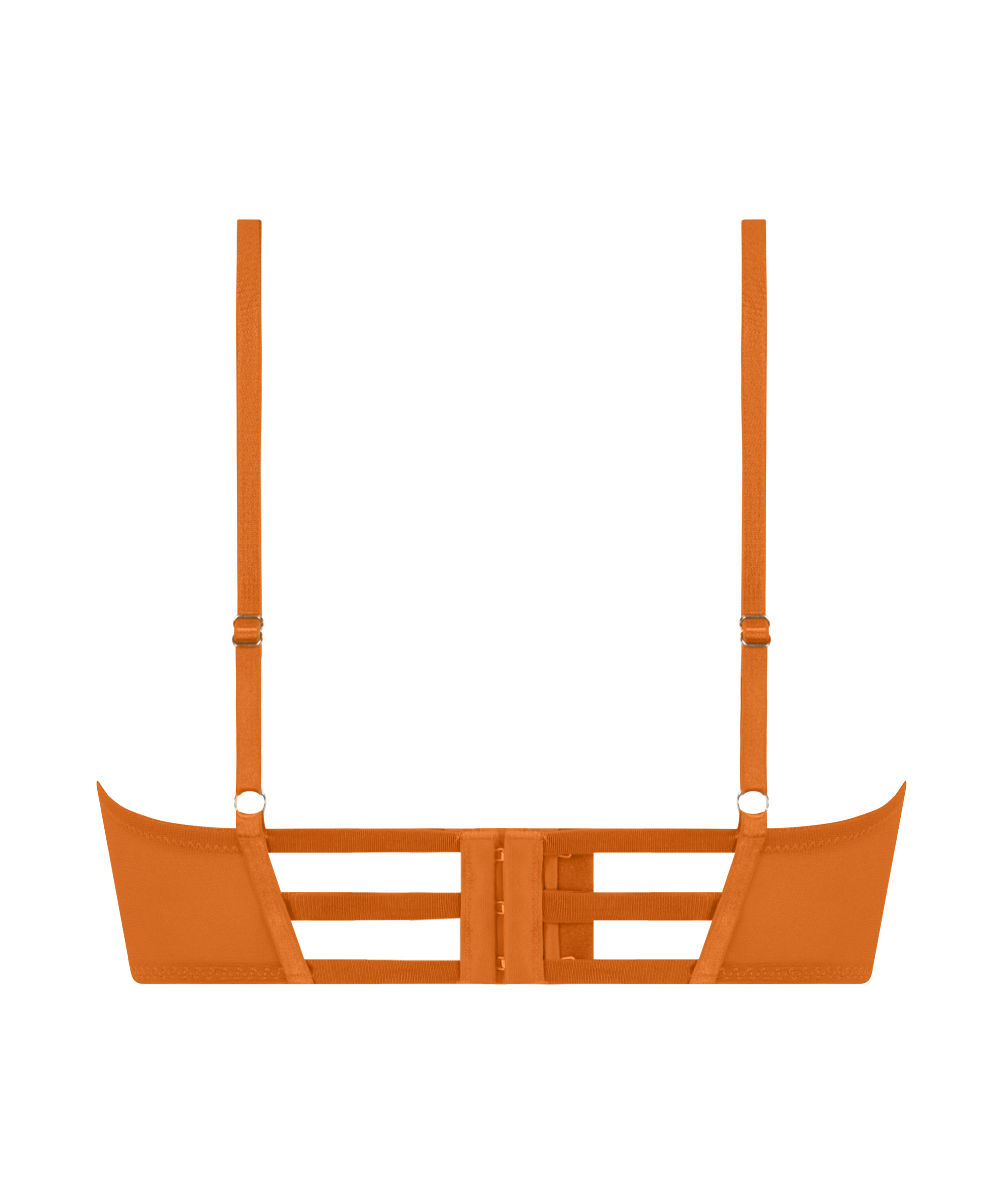 Vera Padded Longline Underwired Bra, Orange, main