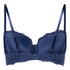 Marine Padded Underwired Bra, Blue
