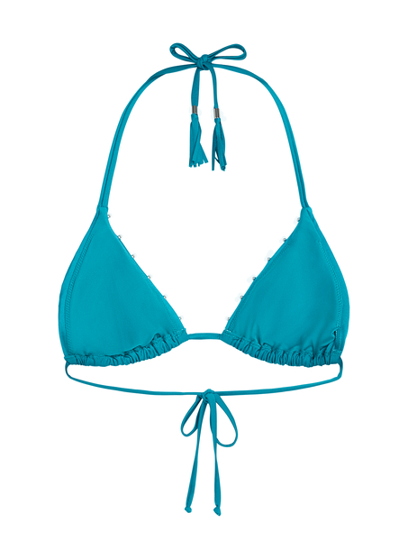 Aqua Triangle Bikini Top, Green