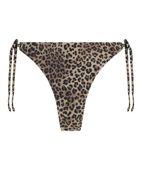 Cannes Cheeky Tanga Bikini Bottoms, Brown