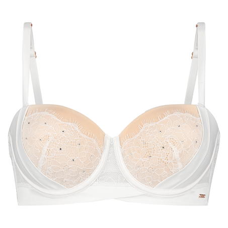 Elsa Padded Strapless Underwired Bra, White