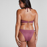Cozumel High-Leg Bikini Bottoms, Purple
