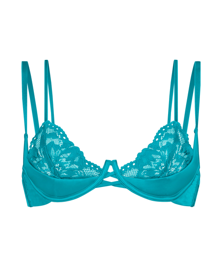 Ellie Half-Padded Cup Underwired Bra, Blue