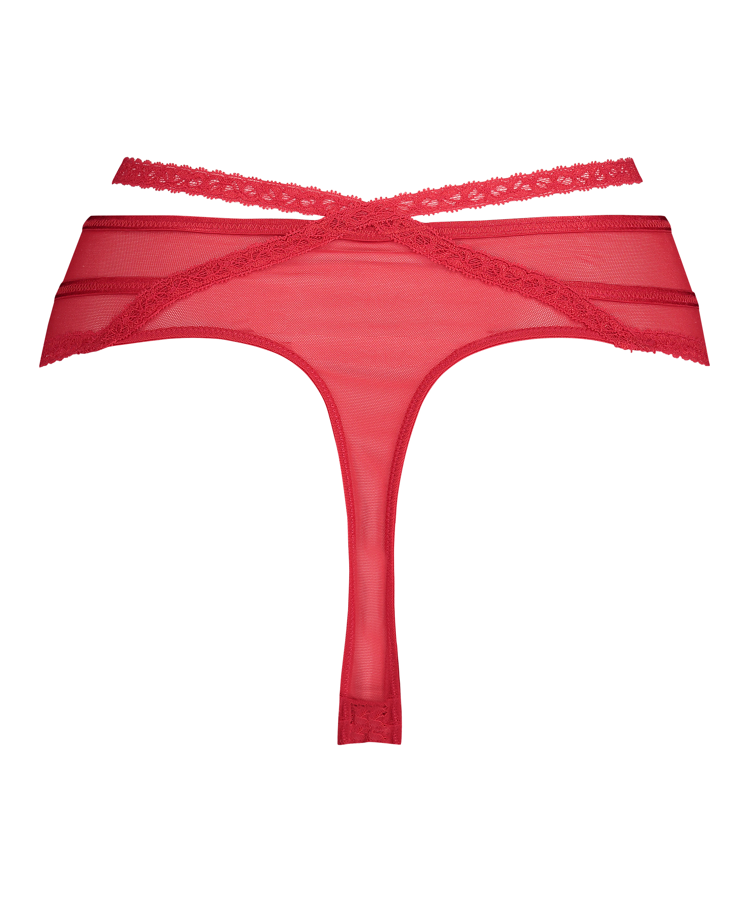 Bonnie high thong Curvy, Red, main
