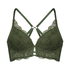 Ollie Padded Underwired Longline Bra, Green