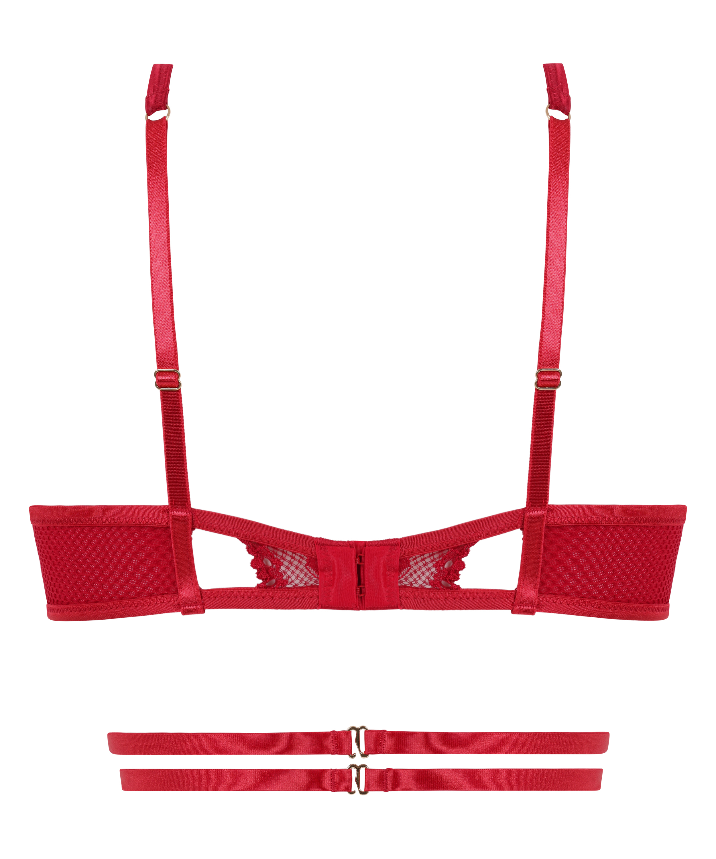 Pleasure Bralette, Red, main