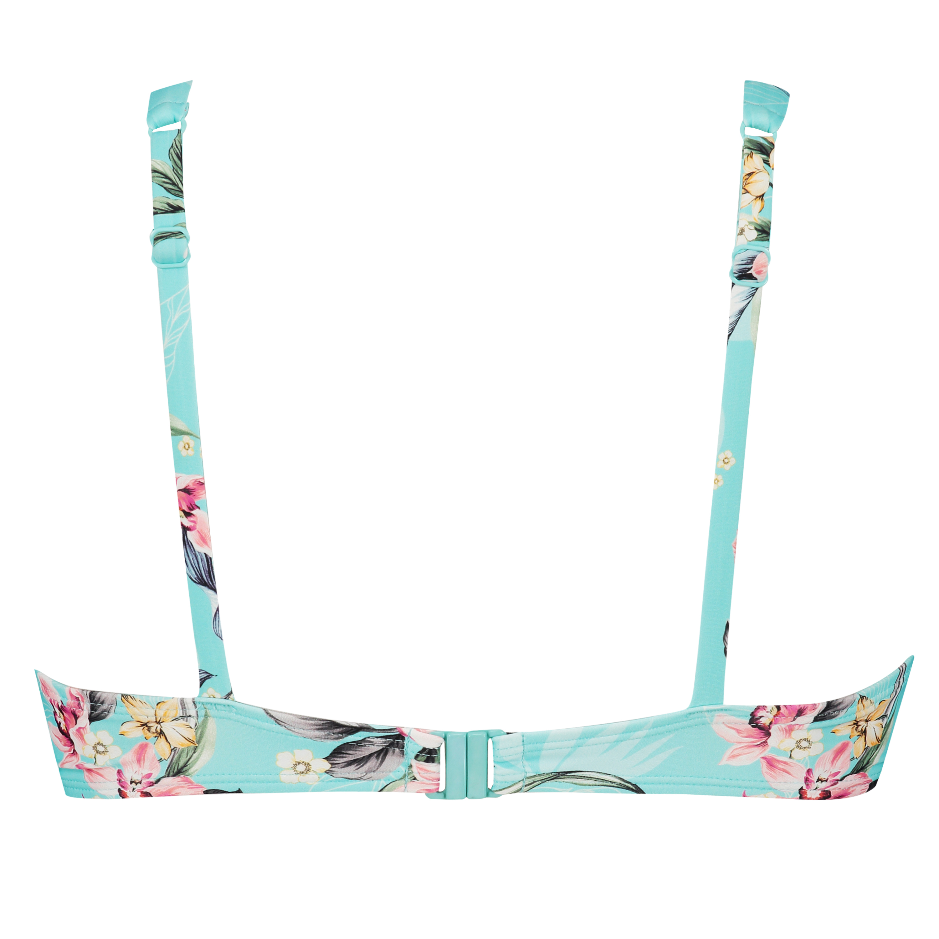 Beac non-padded underwired bikini top, Blue, main