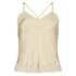 Satin Lace cami top, Beige