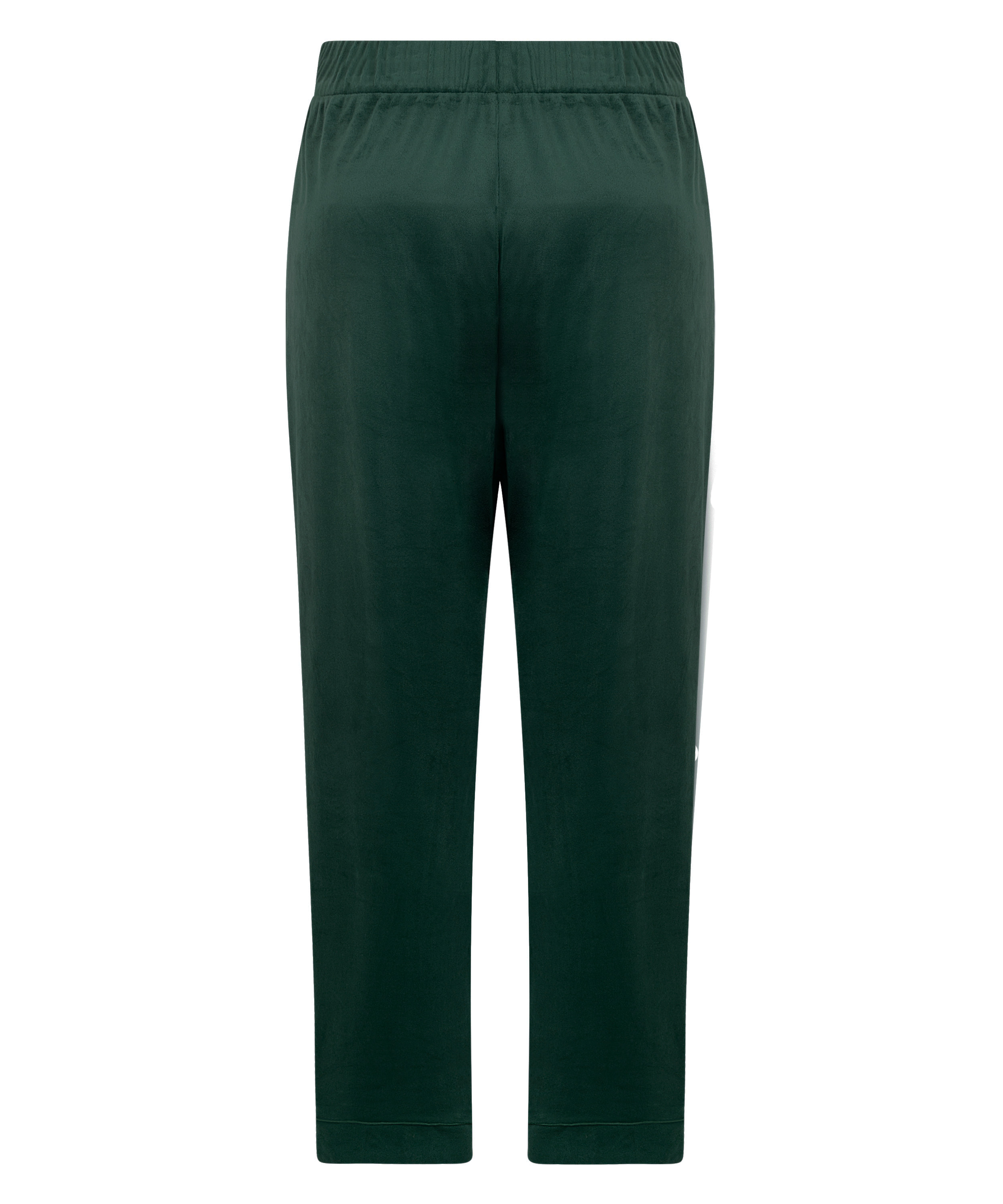 Velvet Pyjama Pants, Green, main
