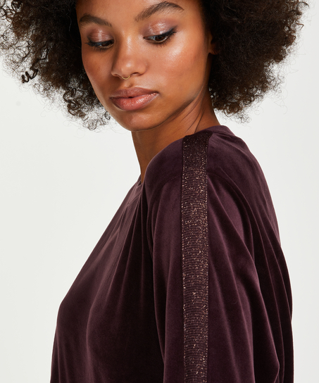 Velvet Shimmer top, Purple