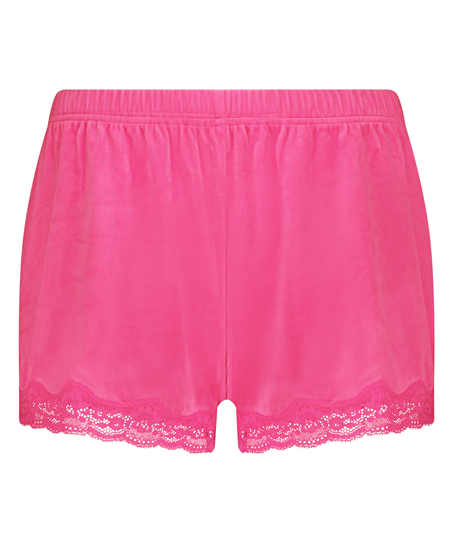 Short Velours Lace, Pink