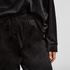 Velvet Pyjama Pants, Black