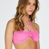 Scallop Bandeau Bikini Top, Pink