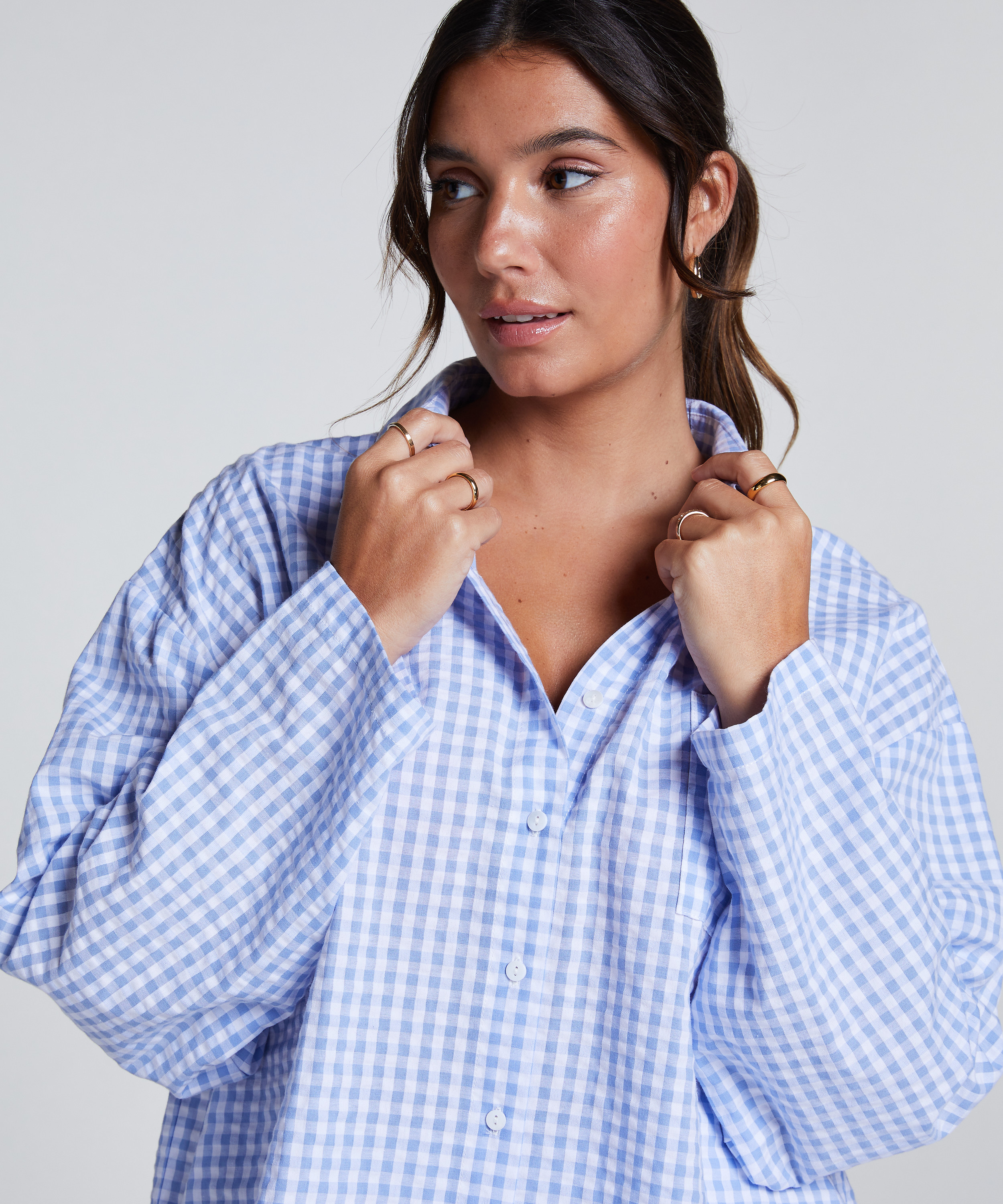 Cotton Jacket, Blue, main